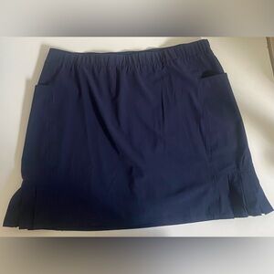 Zenergy by Chico's Navy Blue Skort size 16 sporty tennis country club golf